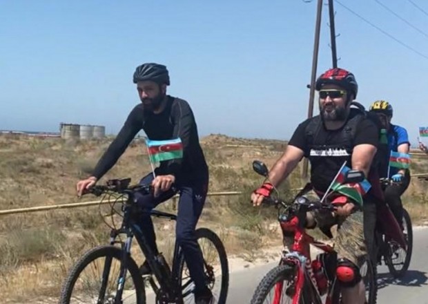Bakıdan Abşeron milli parkına velosiped yürüşü keçirildi - VİDEO